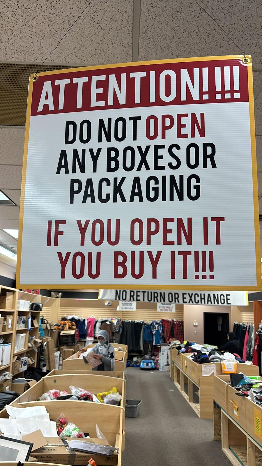 Store policy - all sales final